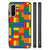 Samsung Galaxy A56 Back Case Blokken blokken print achterzijde zijaanzicht