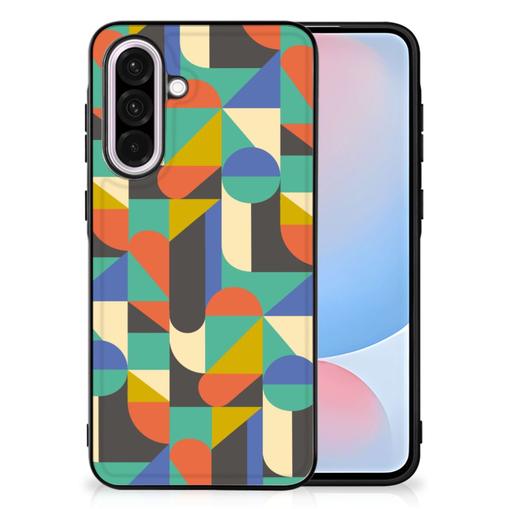 Samsung Galaxy A56 Back Case Funky Retro back case design patroon