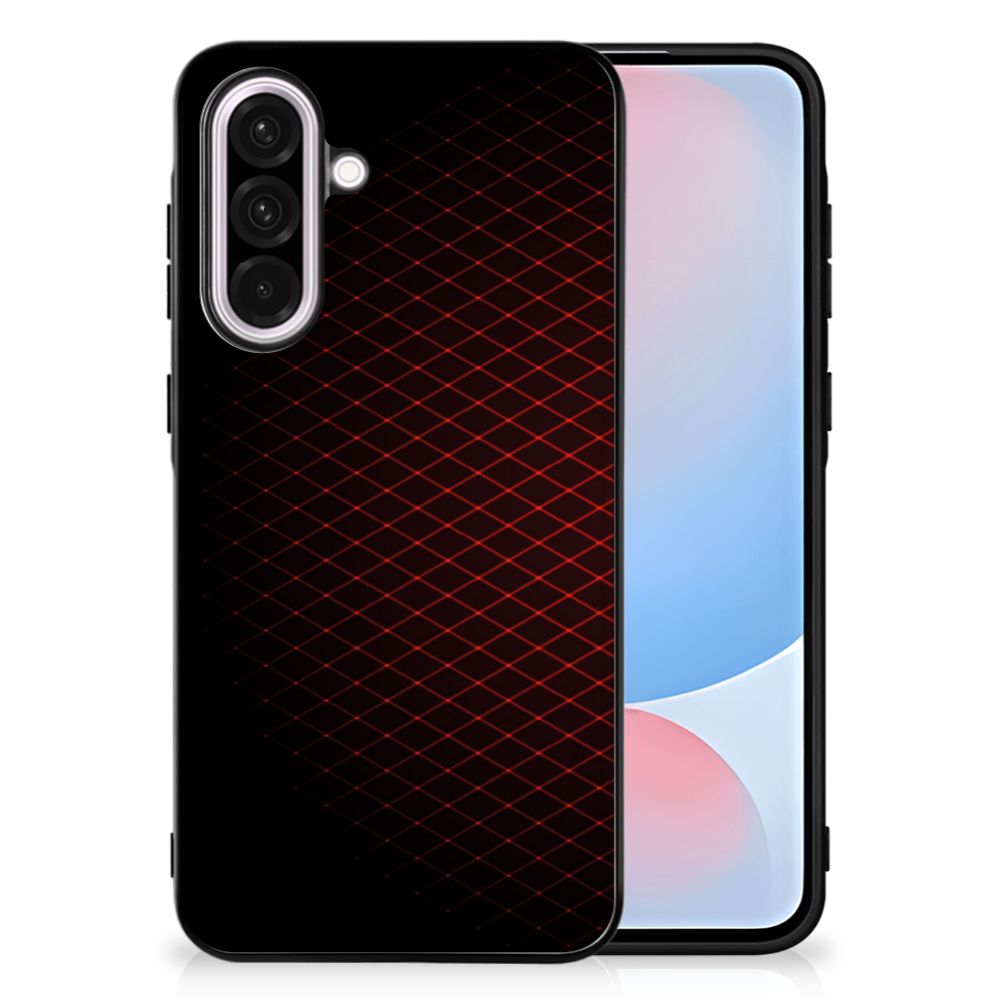 Samsung Galaxy A56 Back Case Geruit Rood back cover patronen rood zwart