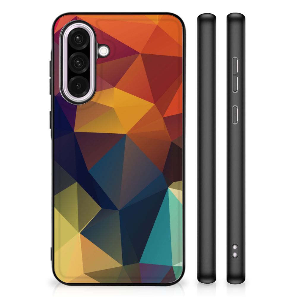 Samsung Galaxy A56 Backcover Polygon Color abstract design achterkant zijkanten