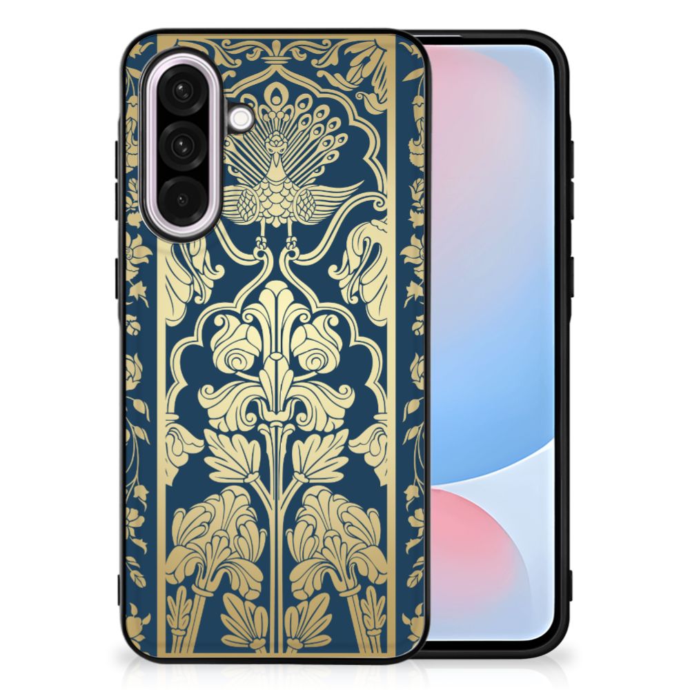 Samsung Galaxy A56 Bloemen Hoesje Beige Flowers bloemen ontwerp achterkant