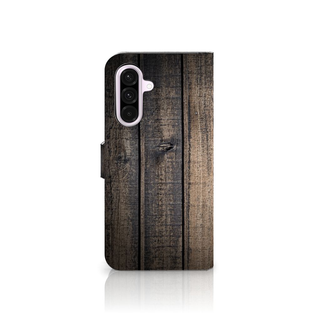 Samsung Galaxy A56 Book Style Case Steigerhout bookstyle case steigerhout aanzicht