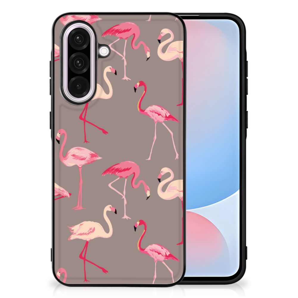 Samsung Galaxy A56 Dierenprint Telefoonhoesje Flamingo flamingo dierenprint achterkant