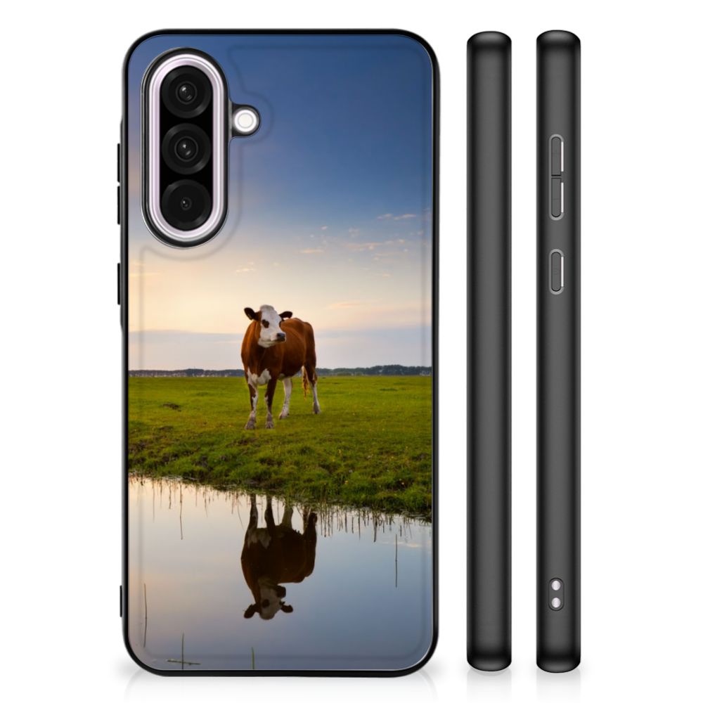 Samsung Galaxy A56 Dierenprint Telefoonhoesje Koe dierenprint koe aanzicht