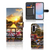 Samsung Galaxy A56 Flip Cover Amsterdamse Grachten telefoonhoesje met Amsterdamse grachten fiets en zonsondergang