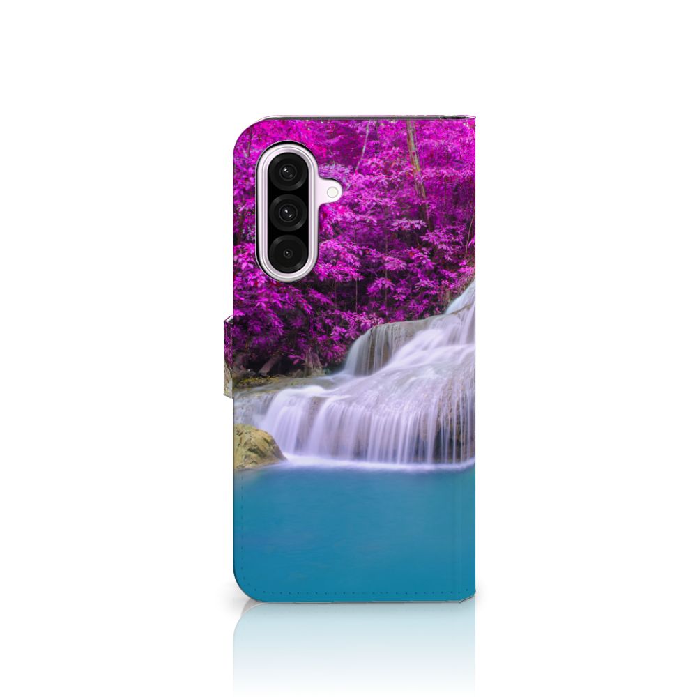 Samsung Galaxy A56 Flip Cover Waterval flipcover waterval paarse bomen