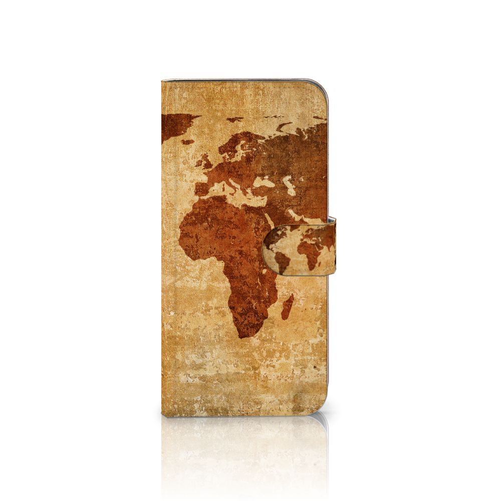 Samsung Galaxy A56 Flip Cover Wereldkaart wereldkaart design voorkant