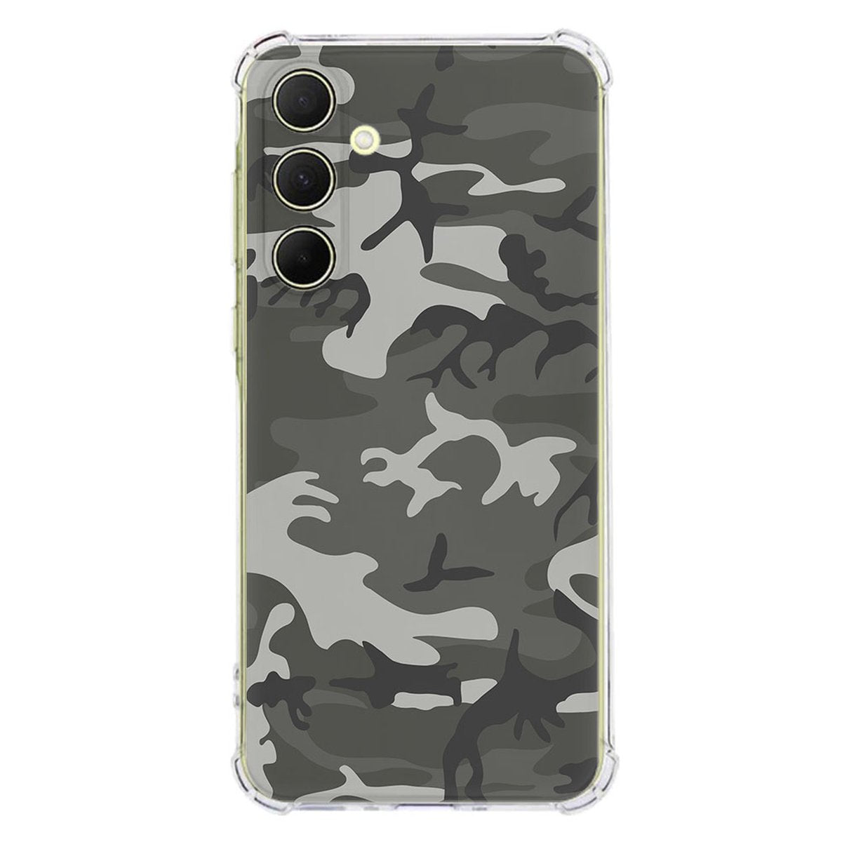 Samsung Galaxy A56 Hoesje - Army Light TPU Antishock camouflageprint achteraanzicht