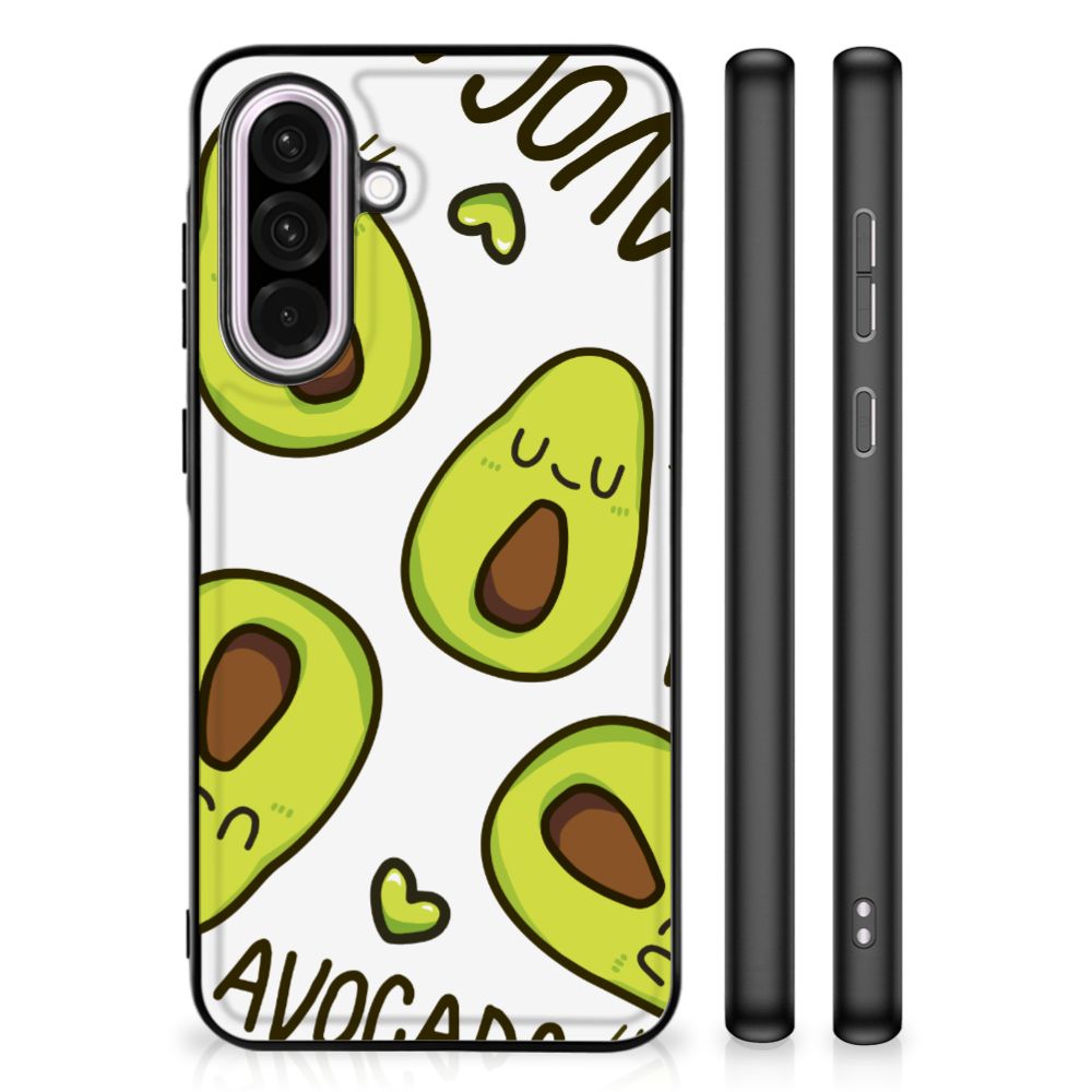 Samsung Galaxy A56 Hoesje Avocado Singing hoesje avocado illustratie zijaanzicht