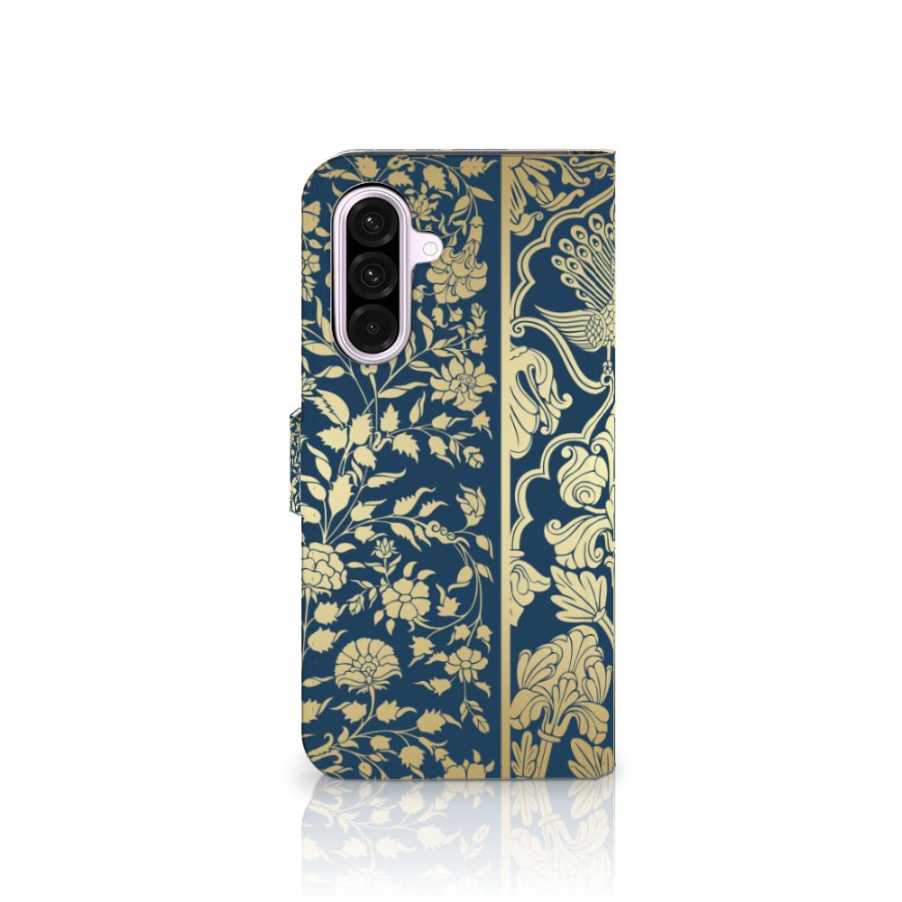 Samsung Galaxy A56 Hoesje Beige Flowers design beige bloemen aanzicht