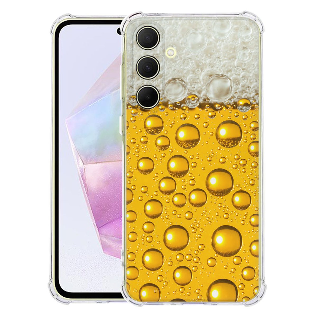 Samsung Galaxy A56 Hoesje - Bier TPU Antishock bier design voorkant