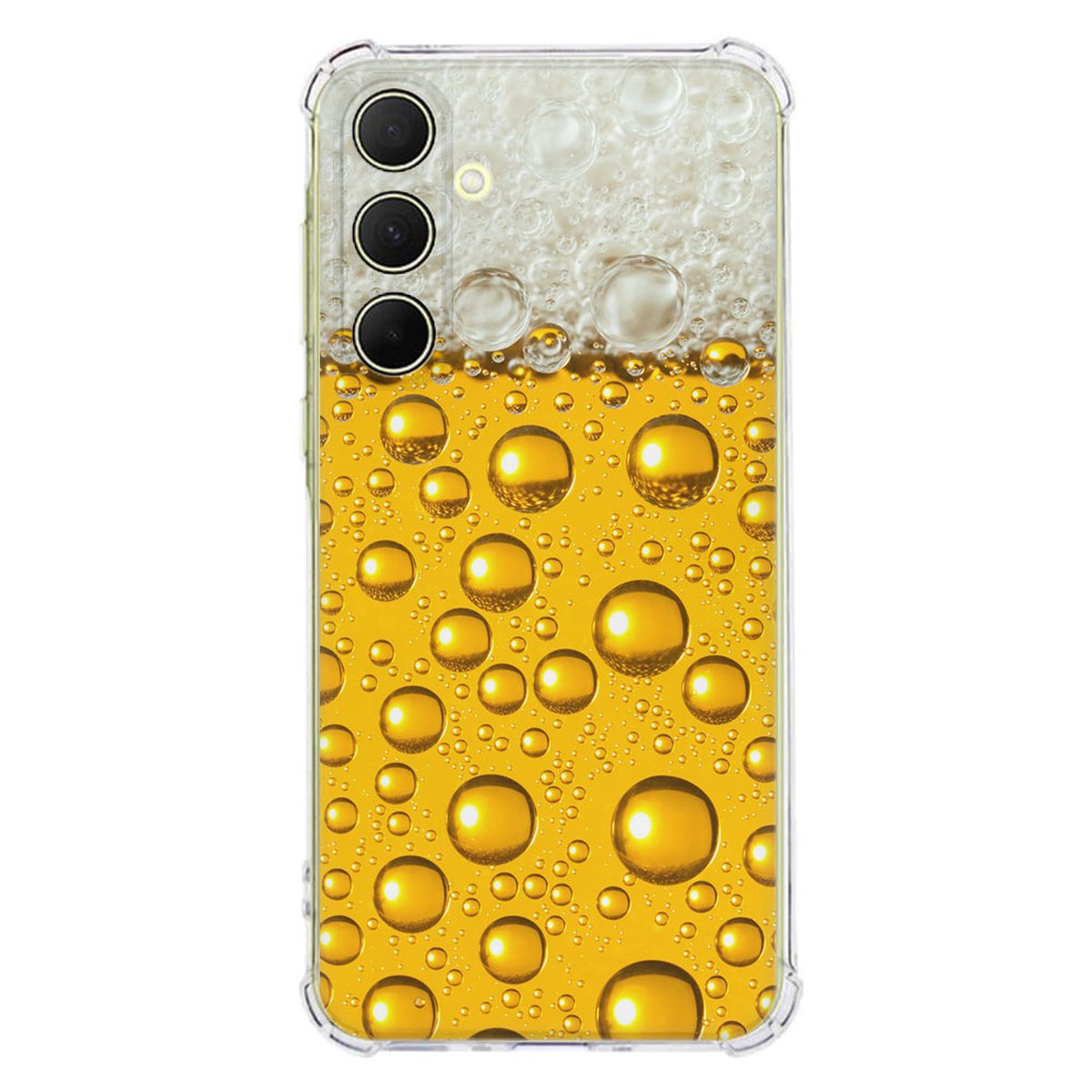 Samsung Galaxy A56 Hoesje Bier TPU Antishock bier design achterkant