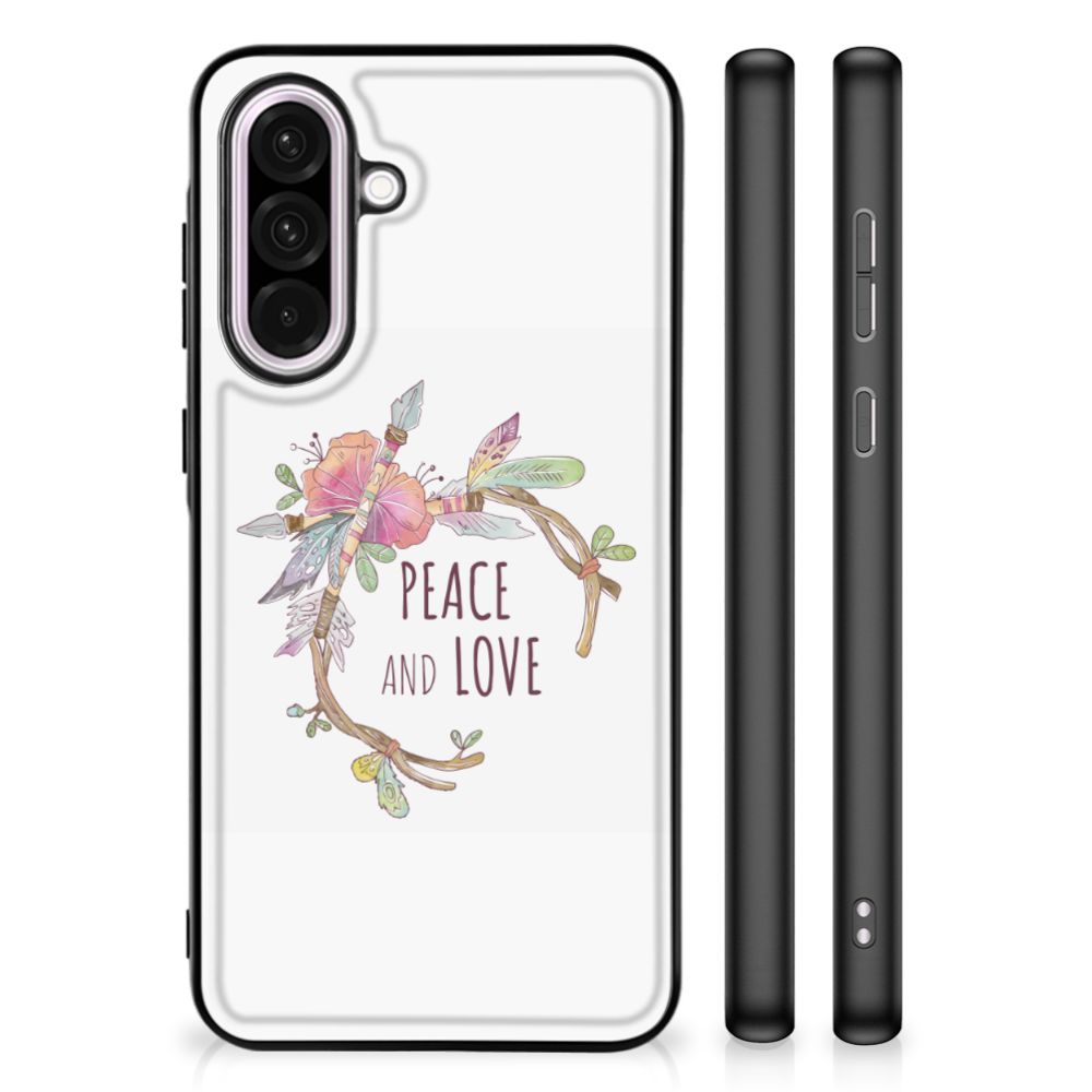 Samsung Galaxy A56 Hoesje Boho Text back cover illustration peace love design