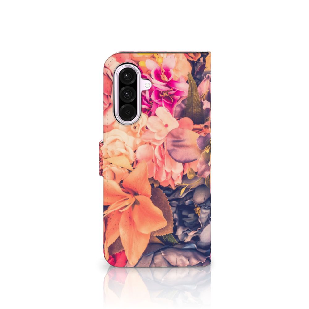 Samsung Galaxy A56 Hoesje Bosje Bloemen boekhoesje bloemen kleurrijk aanzicht