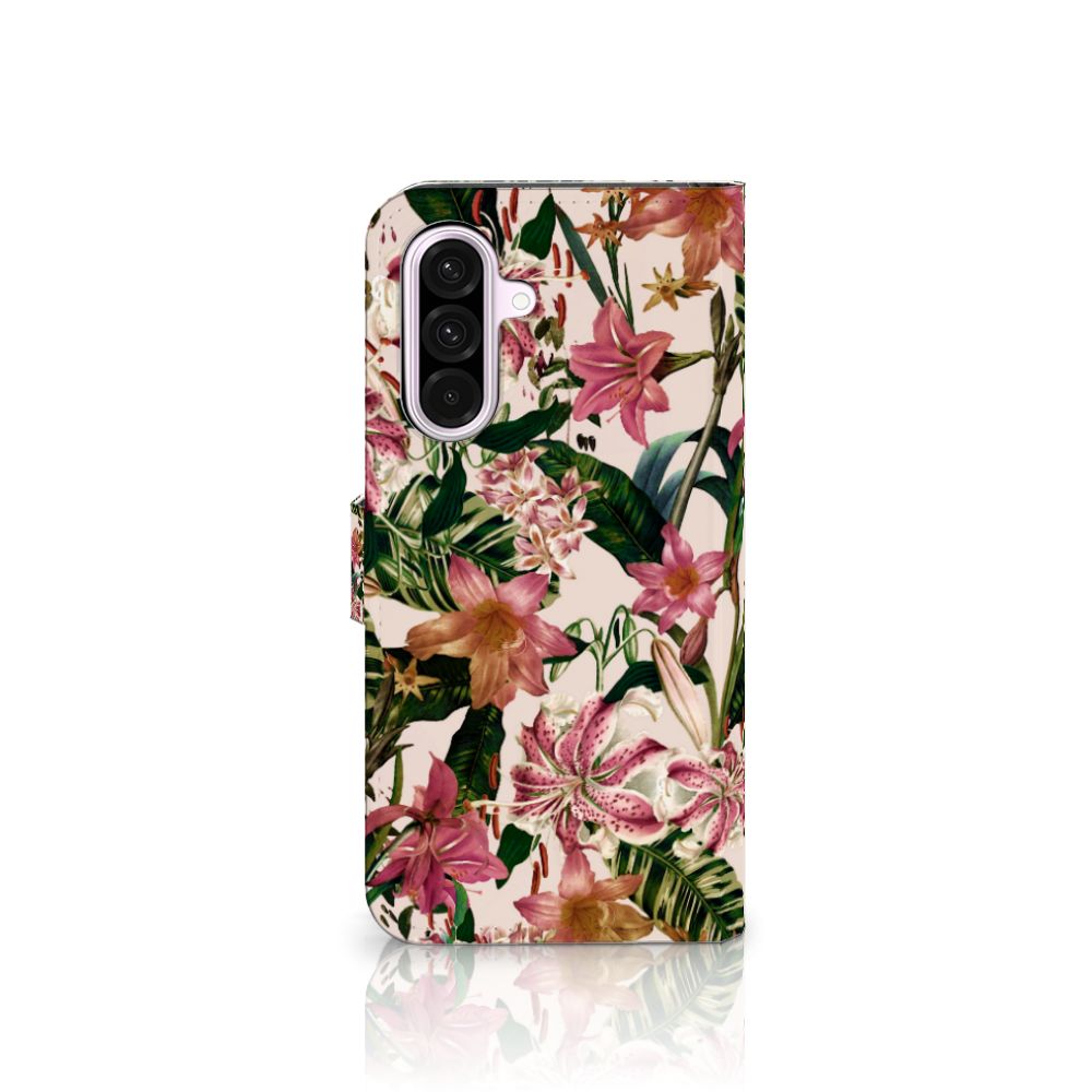 Samsung Galaxy A56 Hoesje Flowers telefoonhoesje bloemen design voorkant