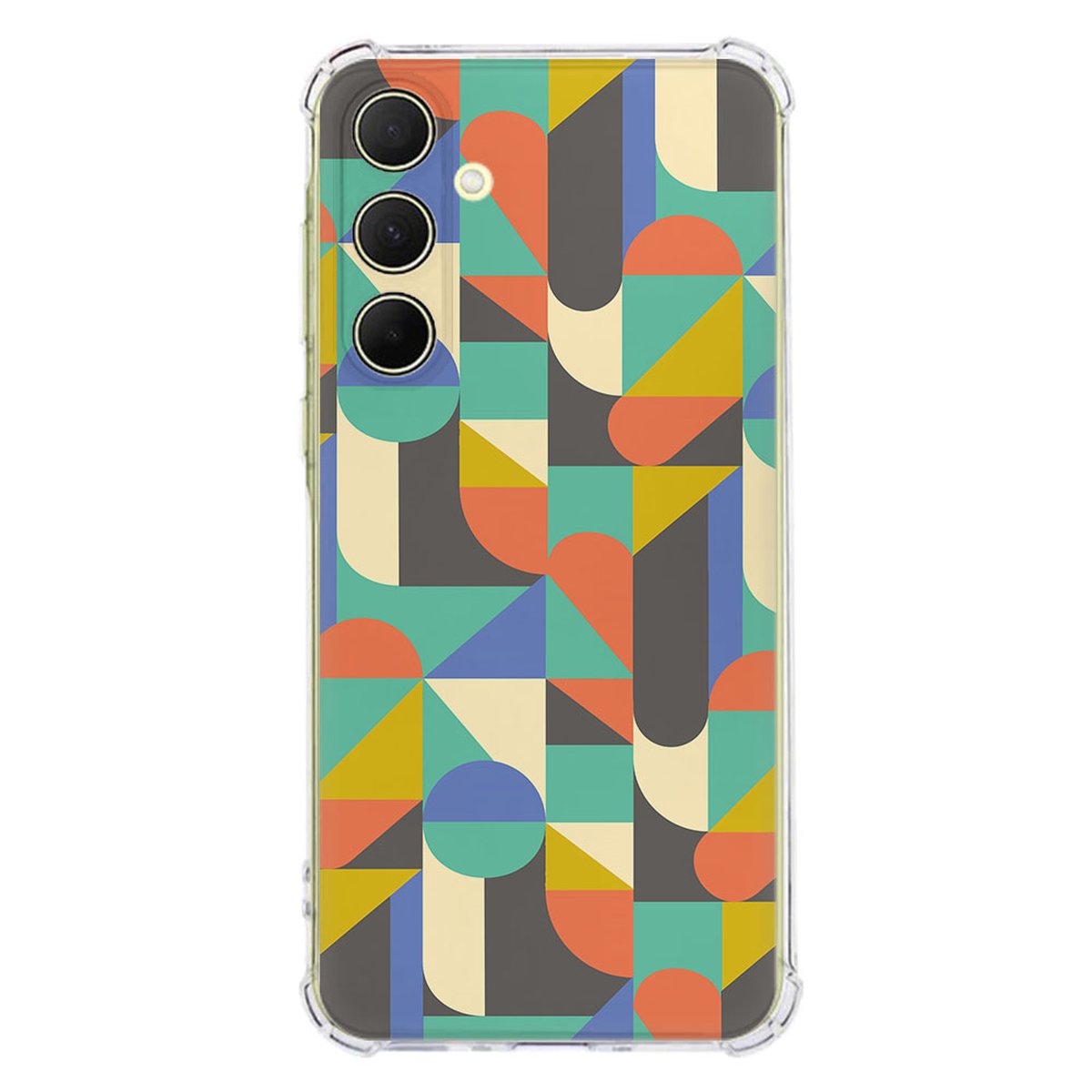 Samsung Galaxy A56 Hoesje Funky Retro TPU Antishock design funky retro aanzicht