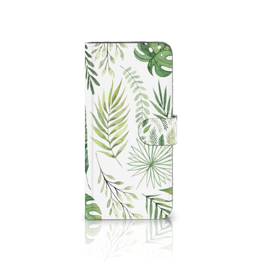 Samsung Galaxy A56 Hoesje Leaves paarse bladeren front