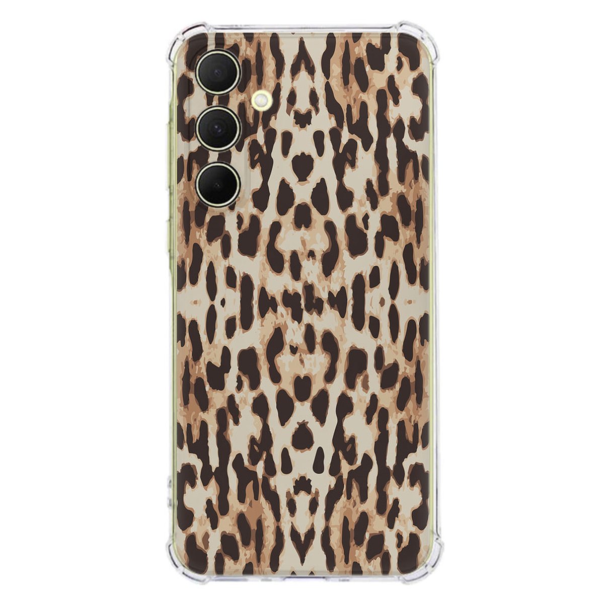 Samsung Galaxy A56 Hoesje Leopard TPU Antishock achterkant design met panterprint