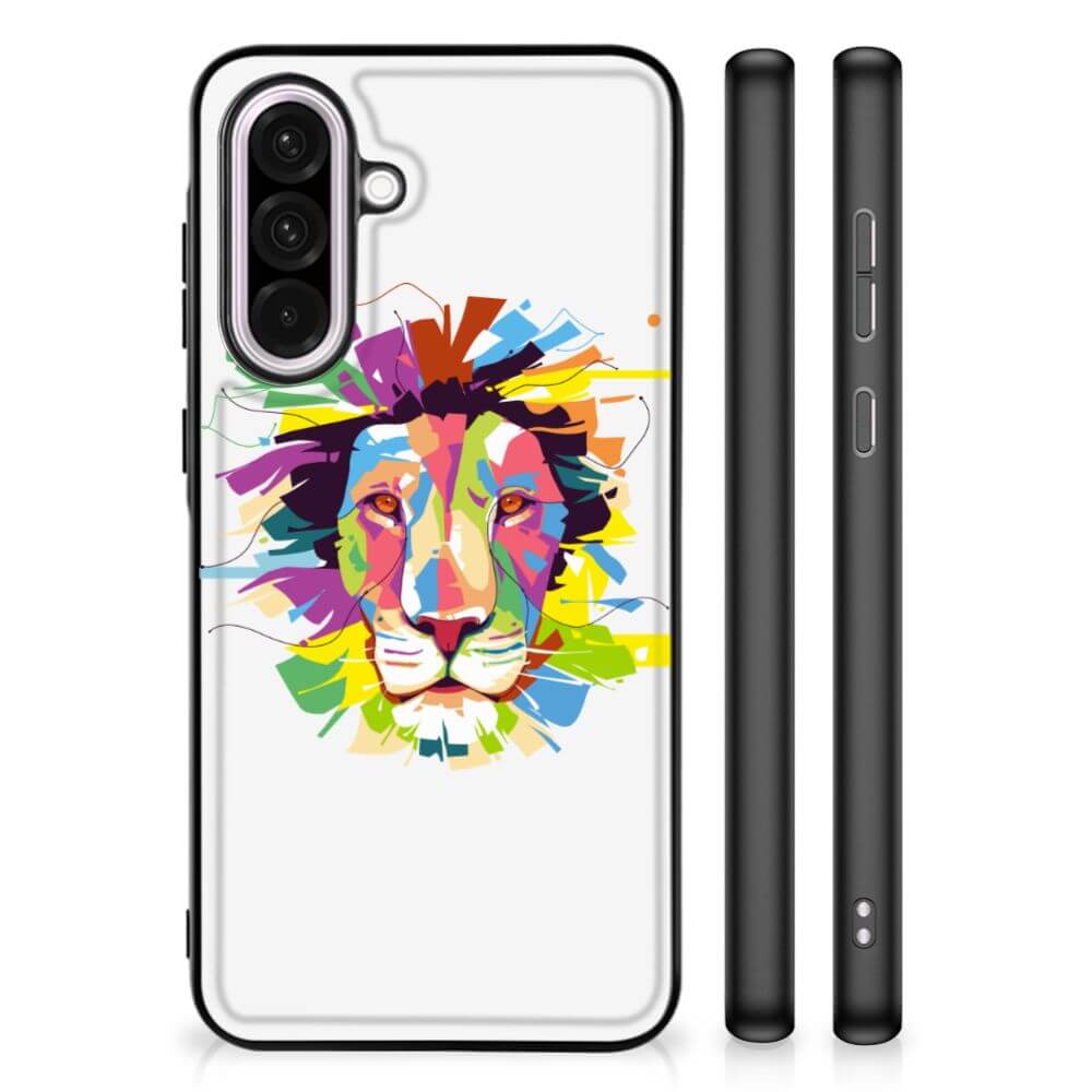 Samsung Galaxy A56 Hoesje Lion Color illustraties back cover aanzicht