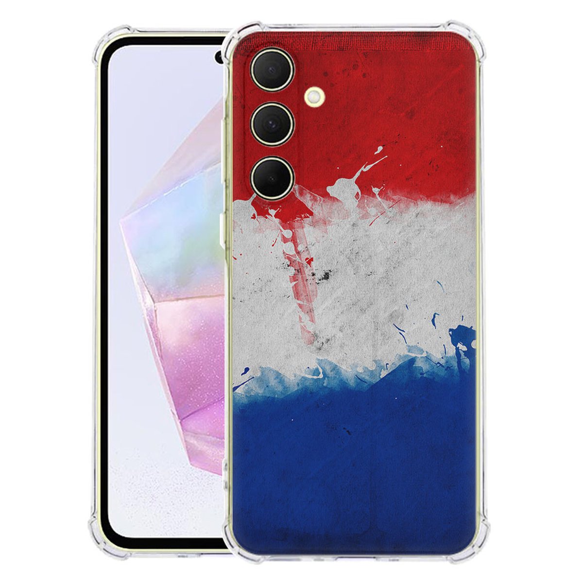 Samsung Galaxy A56 Hoesje - Nederland TPU Antishock design Nederland vlag aanzicht