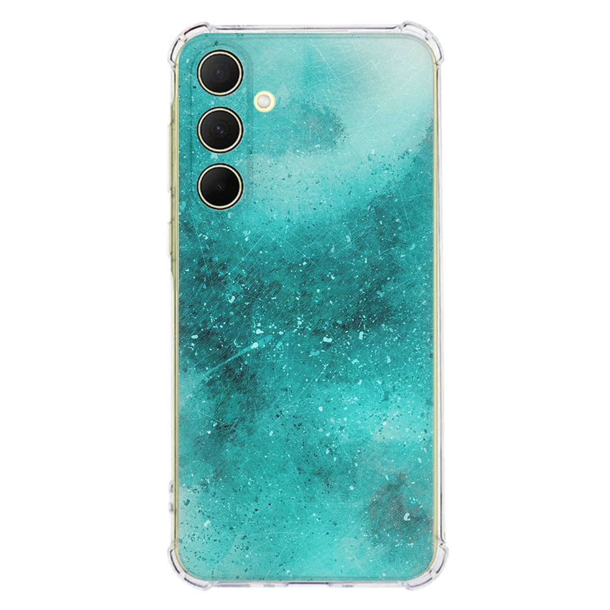Samsung Galaxy A56 Hoesje Painting Blue TPU Antishock terugzijde ontwerp