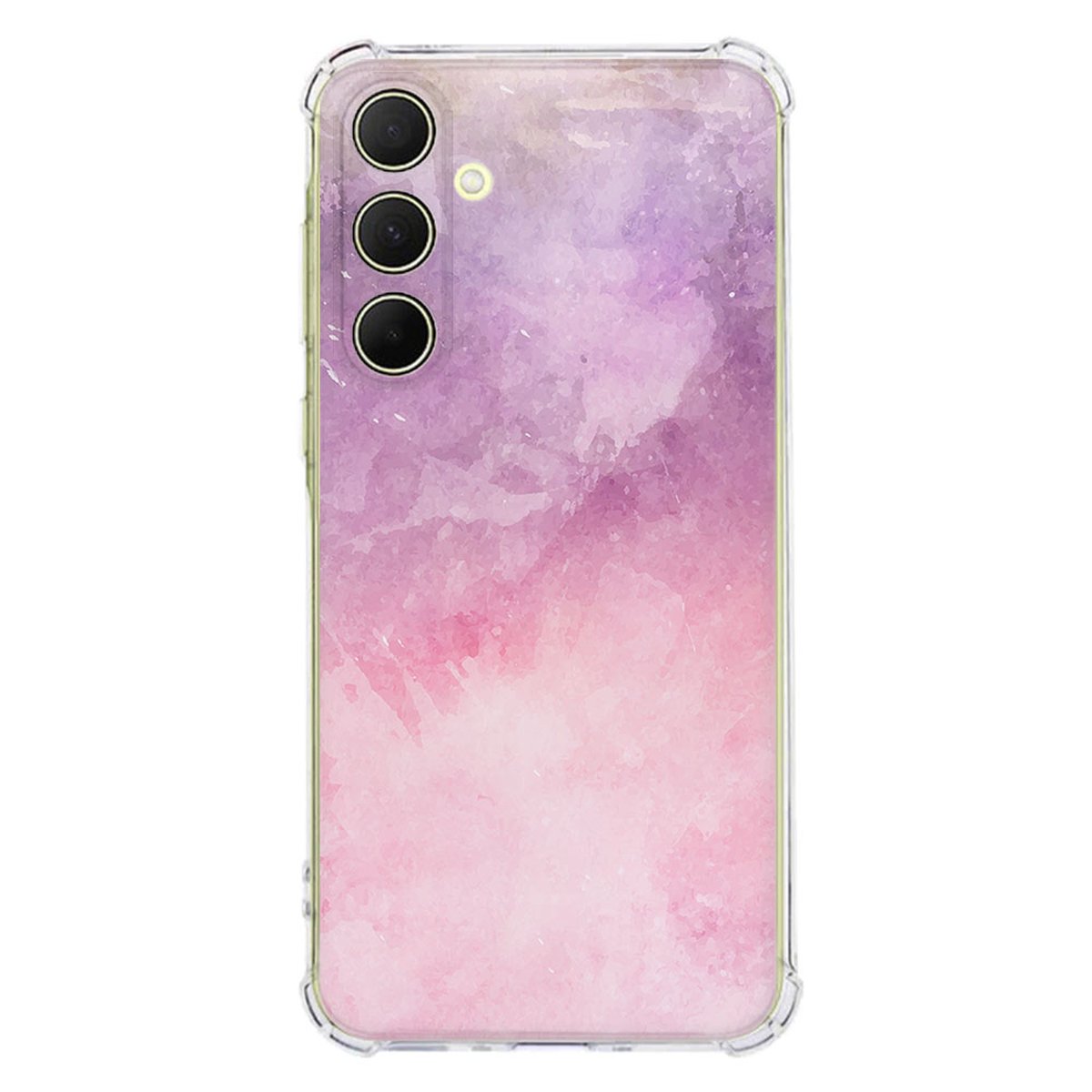Samsung Galaxy A56 Hoesje Pink Purple Paint TPU Antishock achteraanzicht