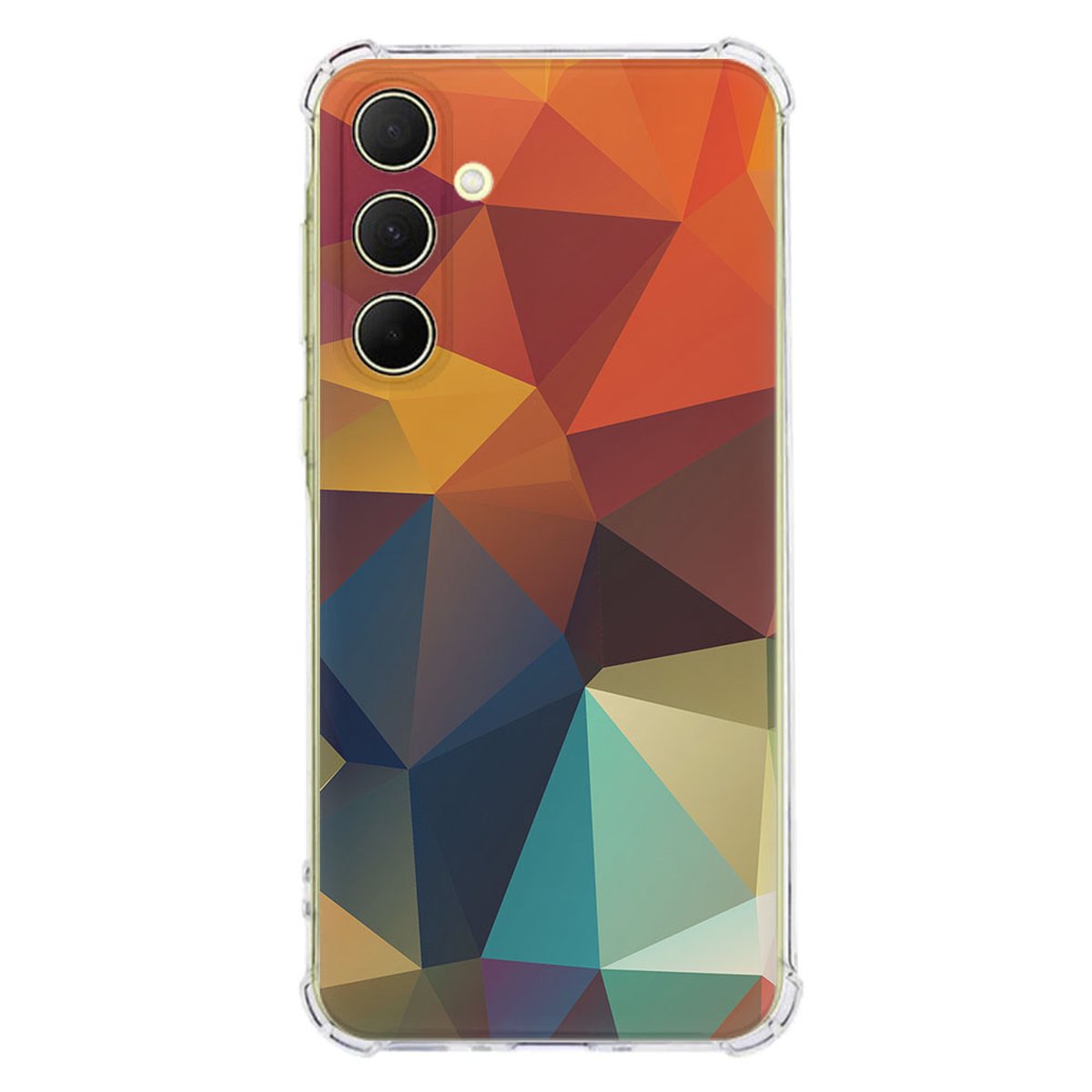Samsung Galaxy A56 Hoesje Polygon Color TPU Antishock achterzijde design