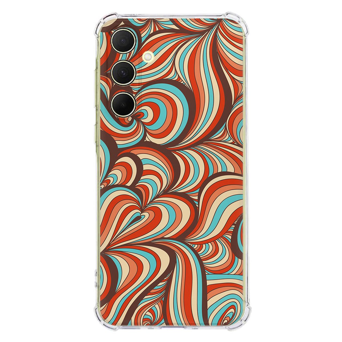 Samsung Galaxy A56 Hoesje Retro TPU Antishock retro design achterkant