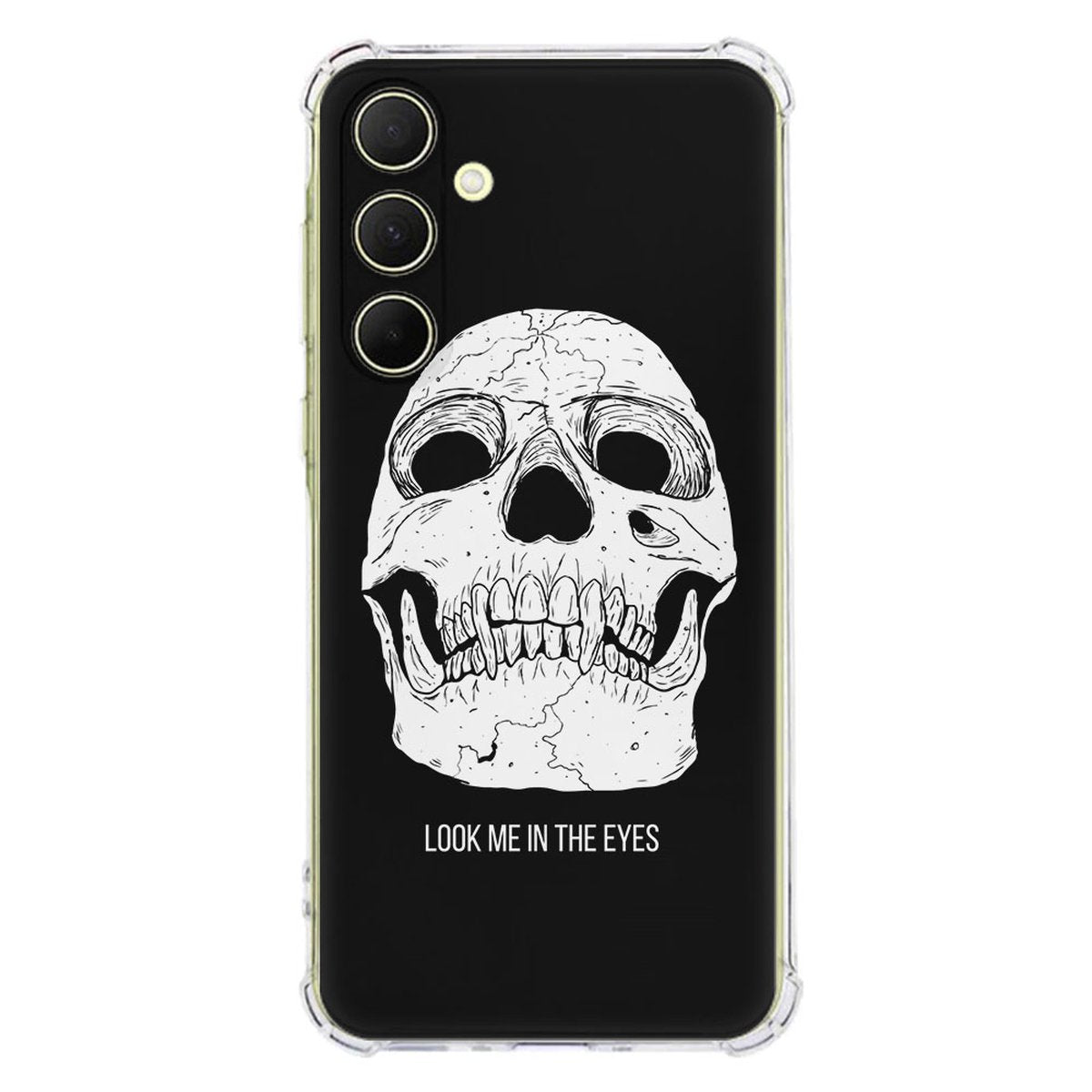 Samsung Galaxy A56 Hoesje Skull Eyes TPU Antishock achterkant ontwerp