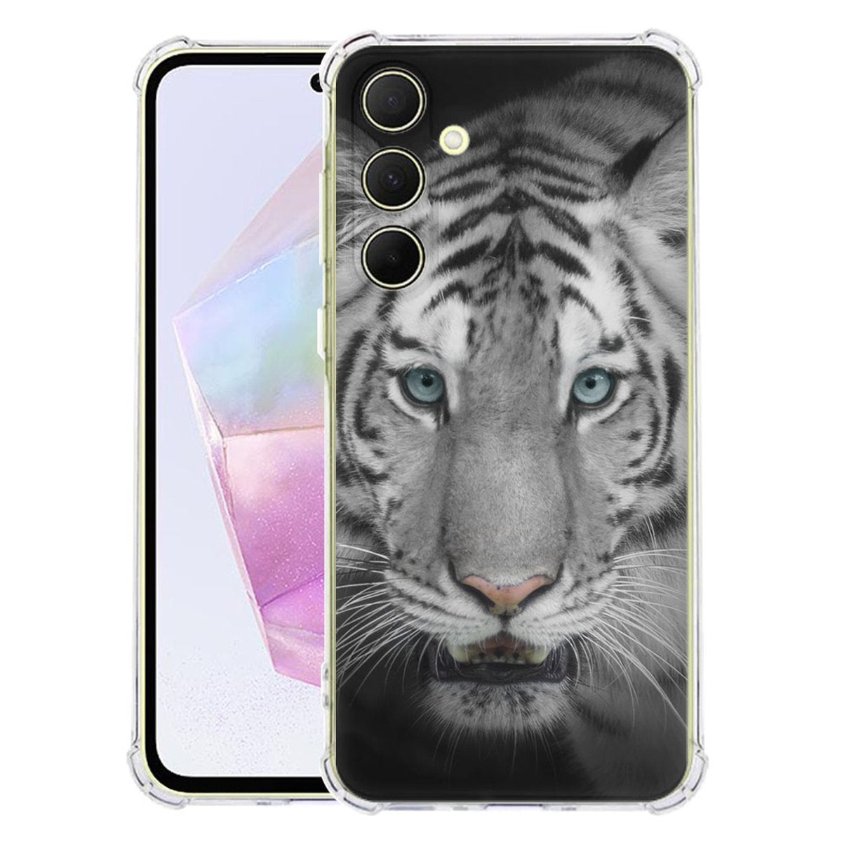 Samsung Galaxy A56 Hoesje Tijger TPU Antishock tijger design achterzijde