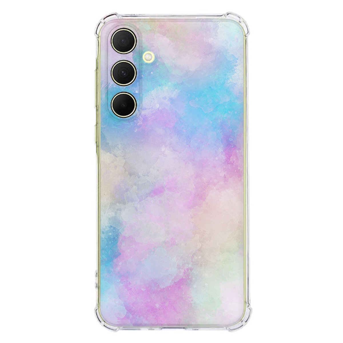 Samsung Galaxy A56 Hoesje Watercolor Light TPU Antishock achterzijde ontwerp aquarel patroon