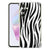 Samsung Galaxy A56 Hoesje Zebra TPU Antishock dierenprint aanzicht