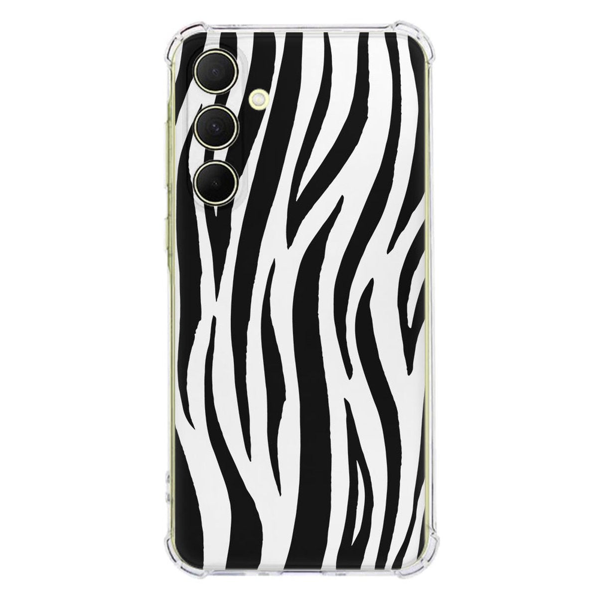 Samsung Galaxy A56 Hoesje Zebra TPU Antishock achterzijde zebraprint design