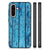 Samsung Galaxy A56 Houten Print Telefoonhoesje Wood Blue hout print achterkant zijkanten