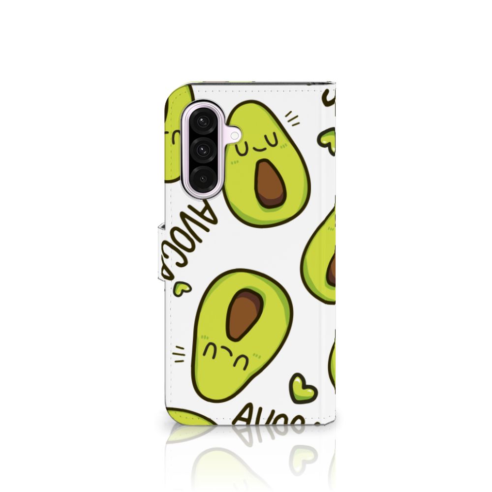 Samsung Galaxy A56 Leuk Hoesje Avocado Singing telefoonhoesje avocado schattig design voorkant