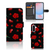 Samsung Galaxy A56 Leuk Hoesje Valentine bookcase design rozen aanzicht