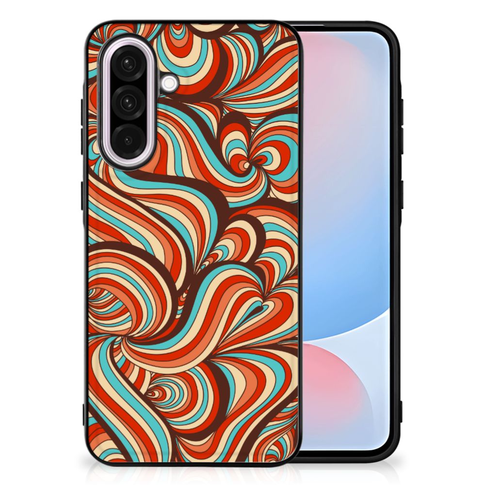 Samsung Galaxy A56 Leuk Telefoonhoesje Retro vormen print achterkant
