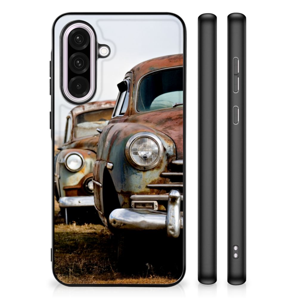 Samsung Galaxy A56 Silicone Back Case Vintage Auto vintage auto zijaanzicht
