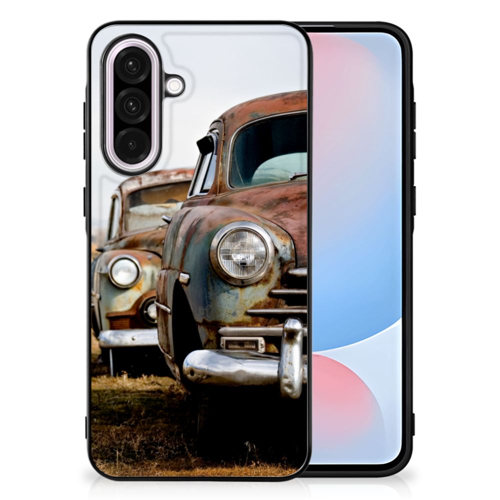 Samsung Galaxy A56 Silicone Back Case Vintage Auto vintage auto aanzicht