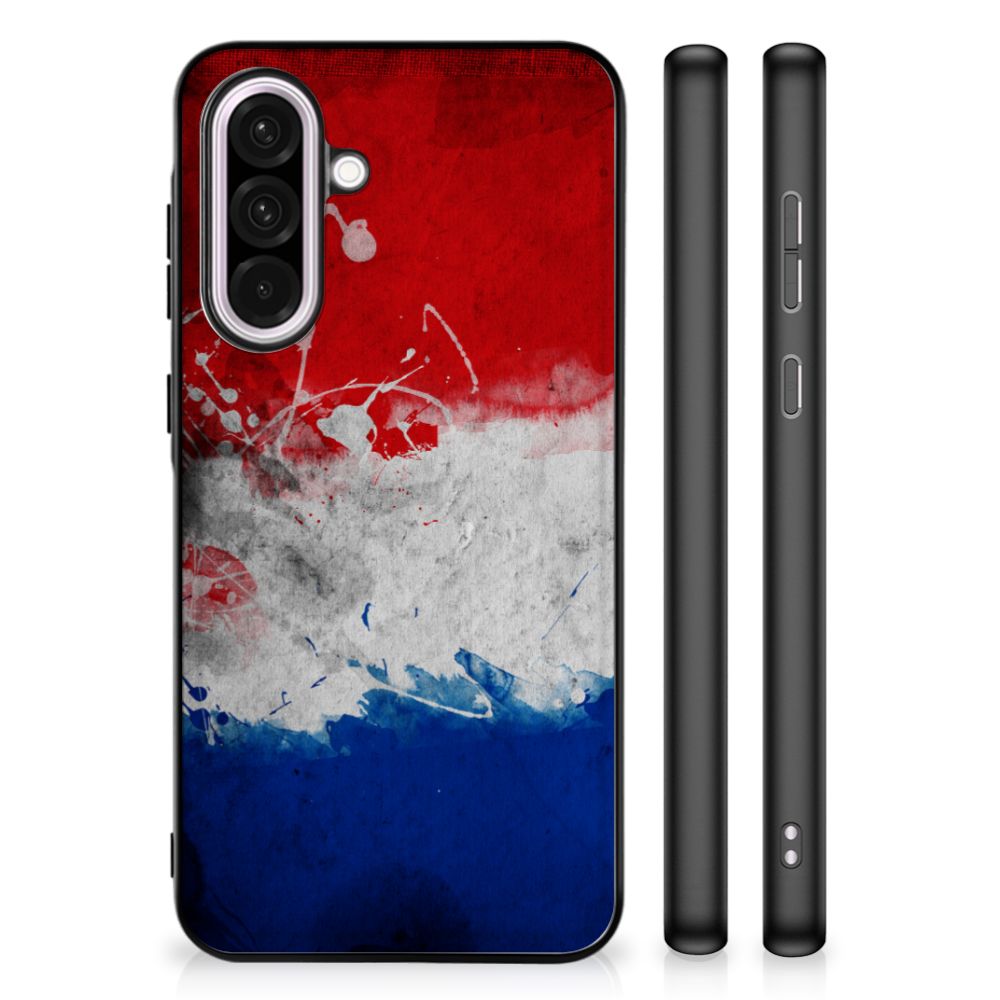 Samsung Galaxy A56 Silicone Case Nederland vlaggen print achterkant