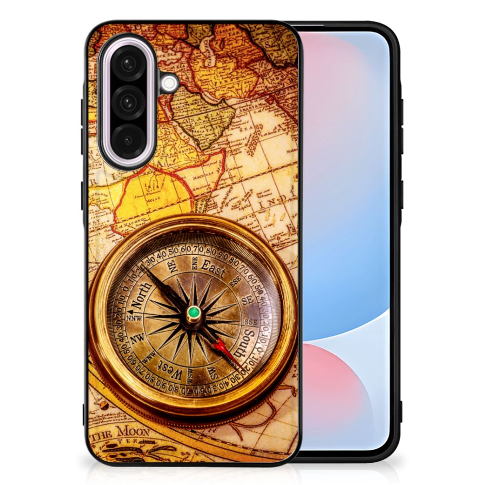 Samsung Galaxy A56 TPU Backcover Kompas kompas wereldkaart achterkant