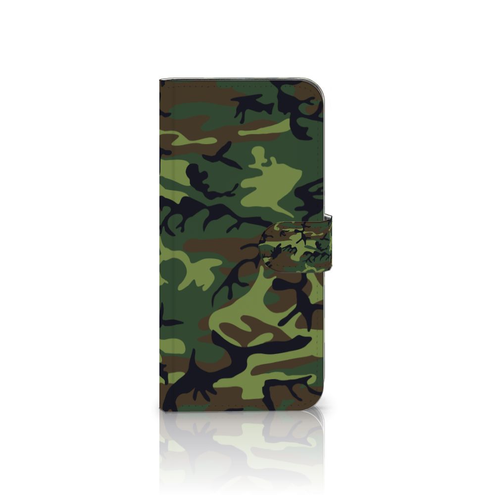 Samsung Galaxy A56 Telefoon Hoesje Army Dark telefoonhoesje camouflage design vooraanzicht