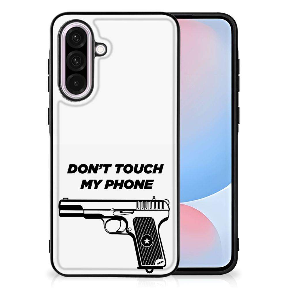 Samsung Galaxy A56 Telefoon Hoesje Pistol DTMP back cover don't touch my phone design