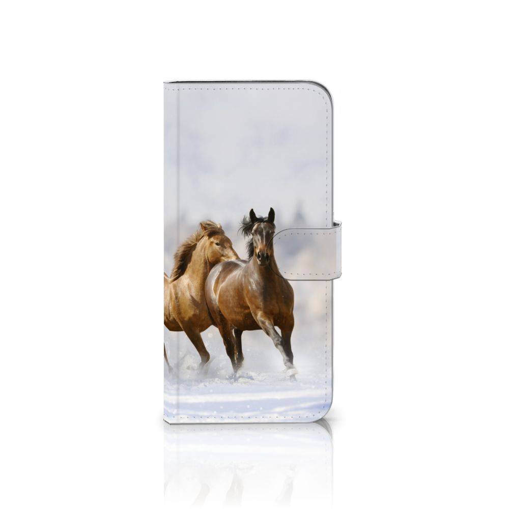 Samsung Galaxy A56 Telefoonhoesje met Pasjes Paarden boekhouder paarden design voorkant