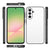Samsung Galaxy A57 Back Cover Hoesje Wit Zwart Vooraanzicht Detail