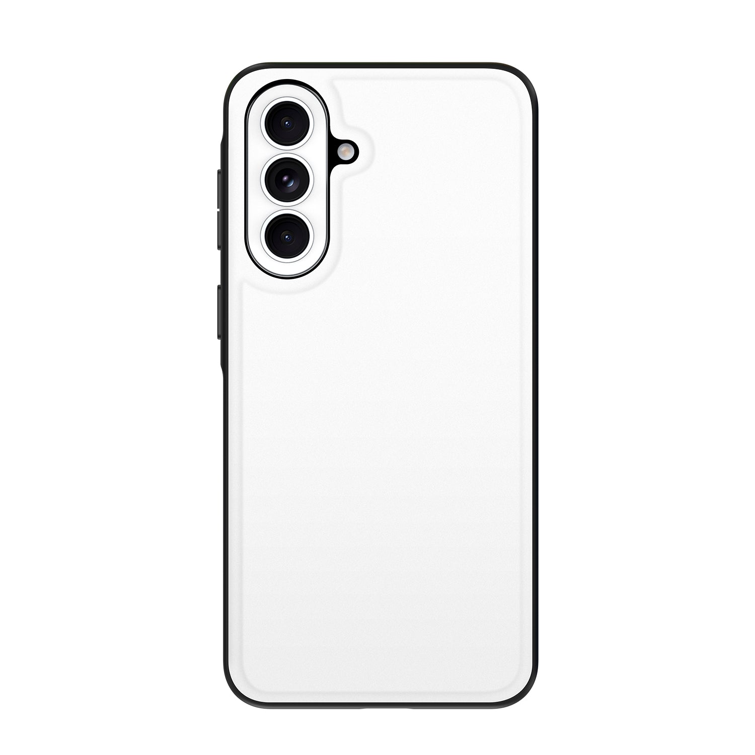 Samsung Galaxy A57 Back Cover Hoesje Wit Zwart achterkant.