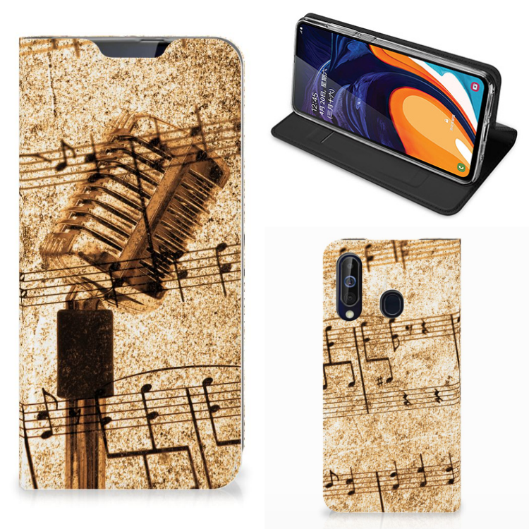 Samsung Galaxy A60 Stand Case Bladmuziek