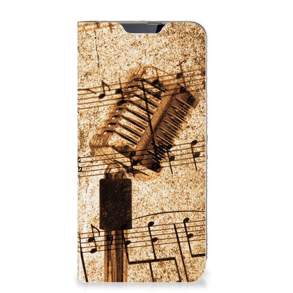 Samsung Galaxy A60 Stand Case Bladmuziek