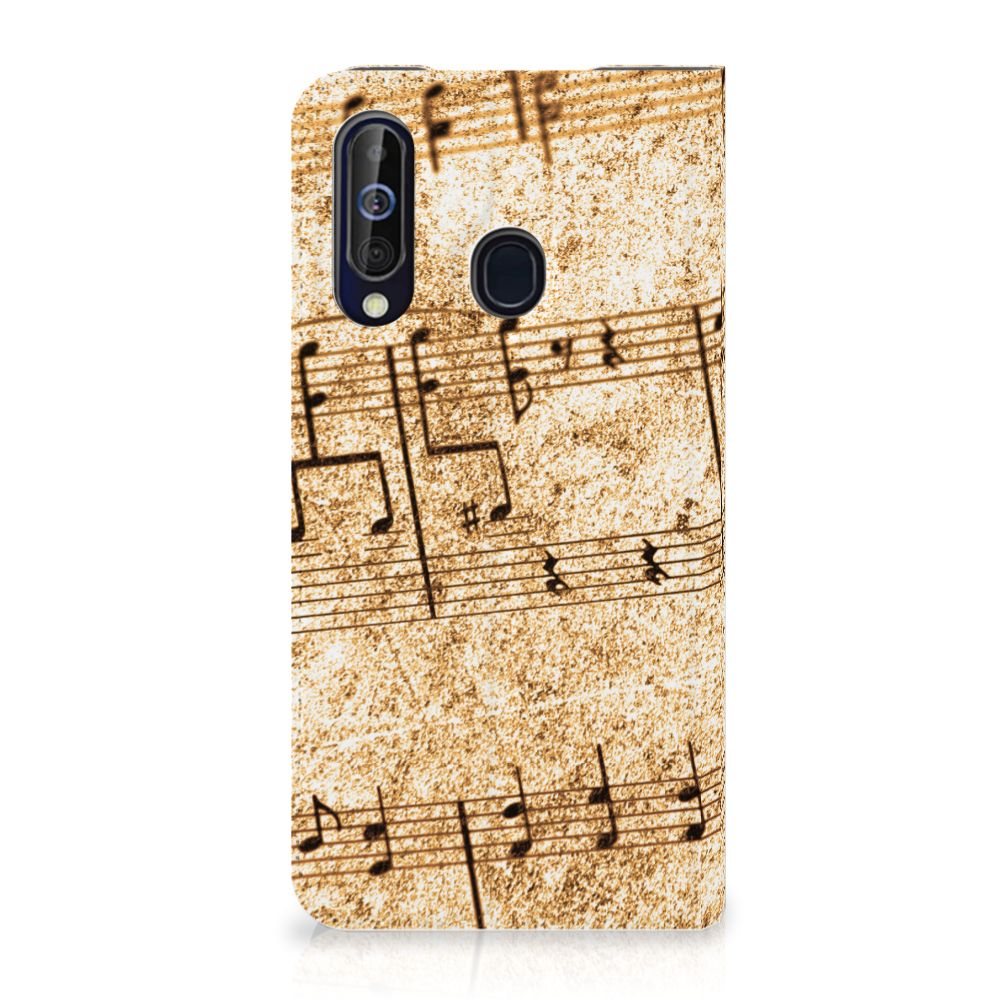 Samsung Galaxy A60 Stand Case Bladmuziek