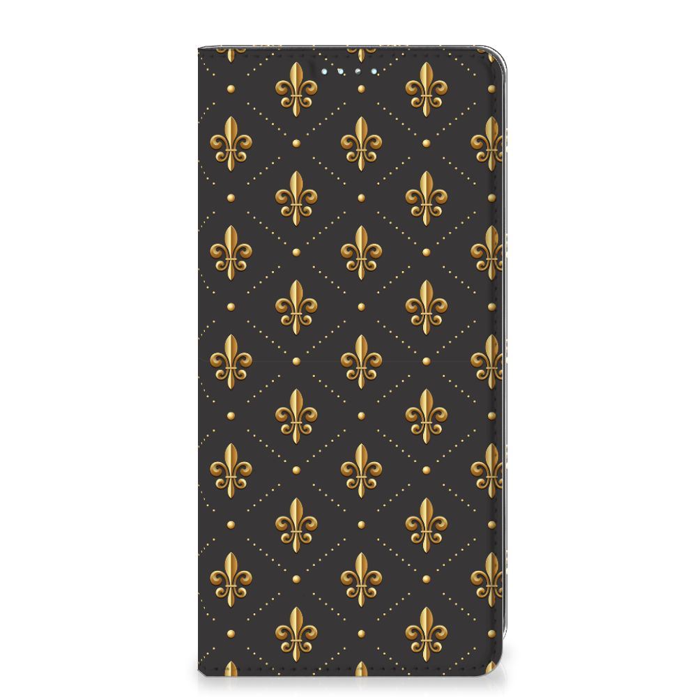 Samsung Galaxy A71 Hoesje met Magneet Franse Lelie design fleur-de-lis aanzicht